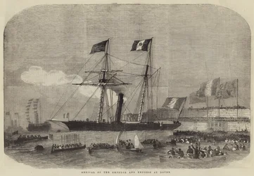 Ankunft des Kaisers und der Kaiserin in Dover